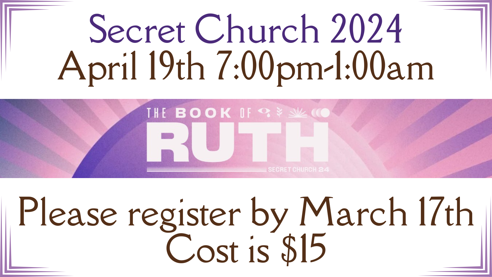 Events Amelia Baptist Church   Secret Church 2024 